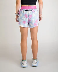 Chicknlegs Women's Animal Cookies Split Shorts 4 in