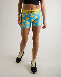 Chicknlegs Women's Rubber Ducky Compression Shorts 3