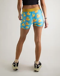 Chicknlegs Women's Rubber Ducky Compression Shorts 3