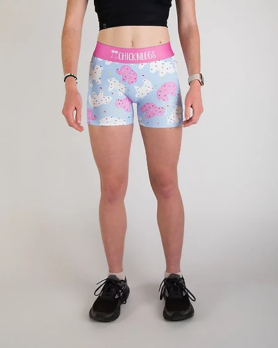 Chicknlegs Women's Animal Cookies Compression Shorts 3