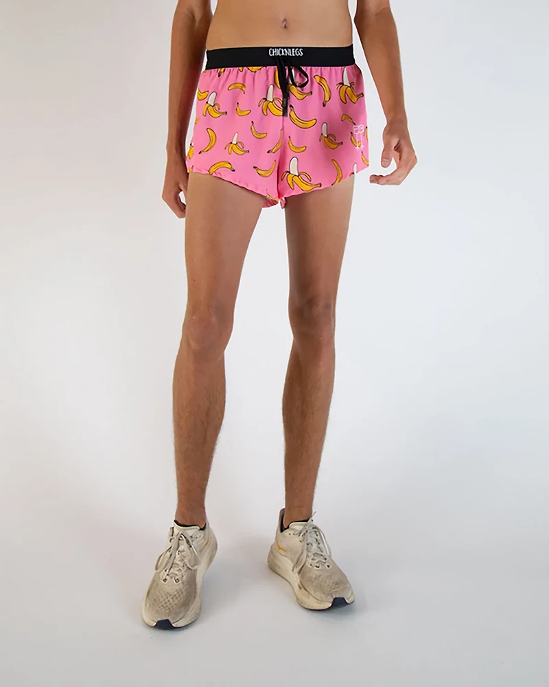 Chicknlegs Men's Pink Bananas DS Split Shorts 2