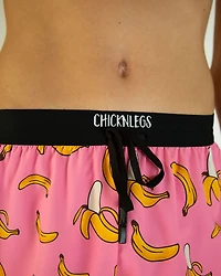 Chicknlegs Men's Pink Bananas DS Split Shorts 2
