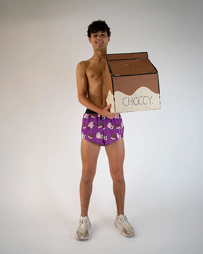 Chicknlegs Men's Choccy Cows DS Split Shorts 2
