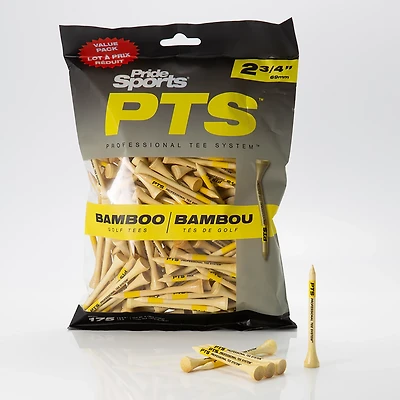 Pride Sports 2.75 in Bamboo Step Golf Tees Value Pack