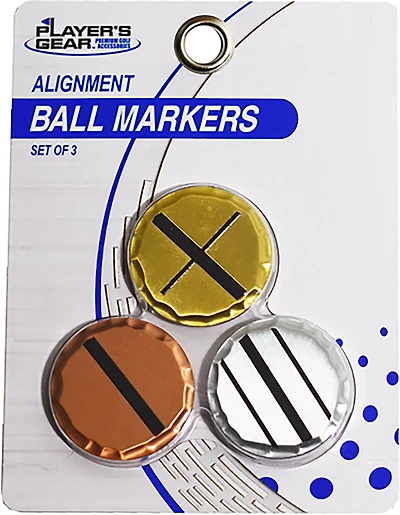 Players Gear Beveled Ball Markers 3-Pack
