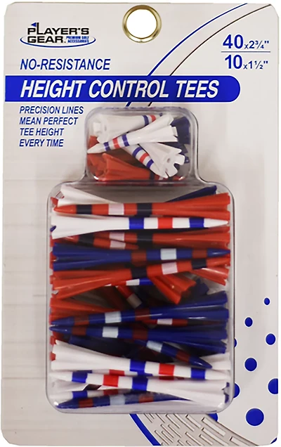 Players Gear Plastic Golf Tees Combo 50-Pack