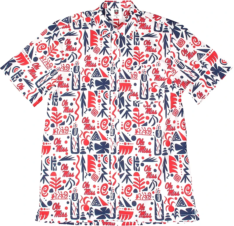 Wes & Willy Men's University of Mississippi Tribal Button Down Shirt