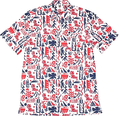 Wes & Willy Men's University of Mississippi Tribal Button Down Shirt