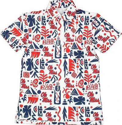 Wes & Willy Boys' University of Mississippi Tribal Polo Shirt