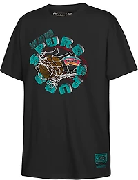 Mitchell & Ness Boys' San Antonio Spurs The Net Graphic T-shirt