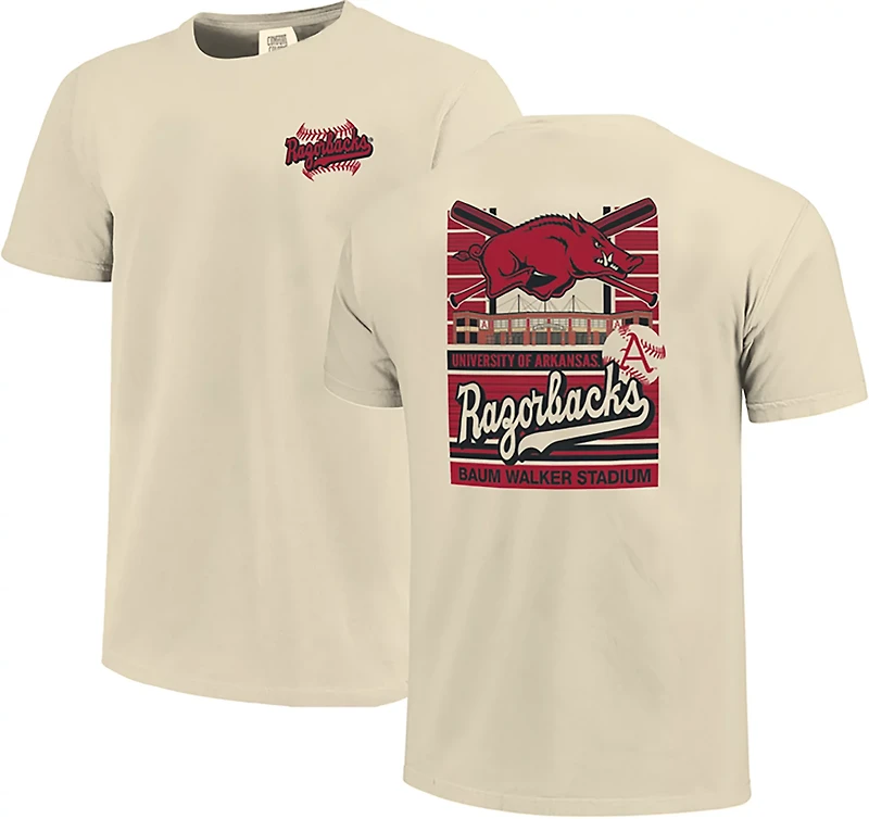 Image One Men's University of Arkansas Baseball Stadium T-Shirt