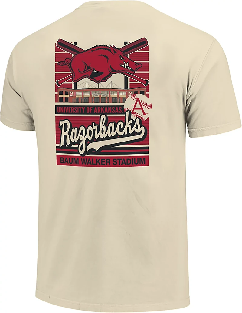 Image One Men's University of Arkansas Baseball Stadium T-Shirt