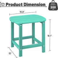 Upland HDPE Adirondack Side Table