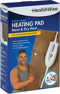 HealthWise Deluxe Moist & Dry Heating Pad