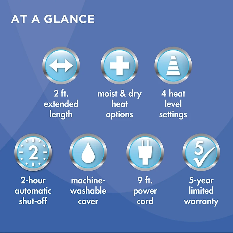HealthWise Deluxe Moist & Dry Heating Pad