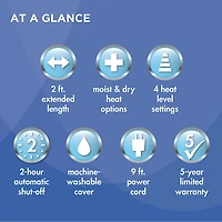 HealthWise Deluxe Moist & Dry Heating Pad