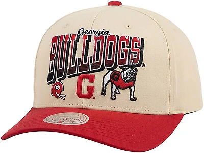Mitchell & Ness University of Georgia Team Multi Logo Pro Crown Snapback Cap