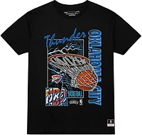 Mitchell & Ness Men's Oklahoma City Thunder Lightning Swish Short Sleeve T-shirt