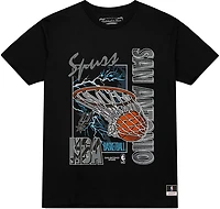 Mitchell & Ness Men's San Antonio Spurs Lightning Swish Short Sleeve T-shirt