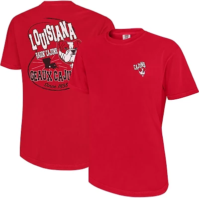 Comfort Colors Men's University of Louisiana at Lafayette Mascot Loop DS T-shirt