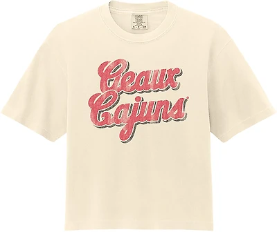 Comfort Colors Women's University of Louisiana at Lafayette Geaux Cajuns Script DS T-shirt