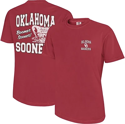 WILDCAT RETRO Men's University of Oklahoma Boomer Sooner Wagon Comfort Colors T-shirt