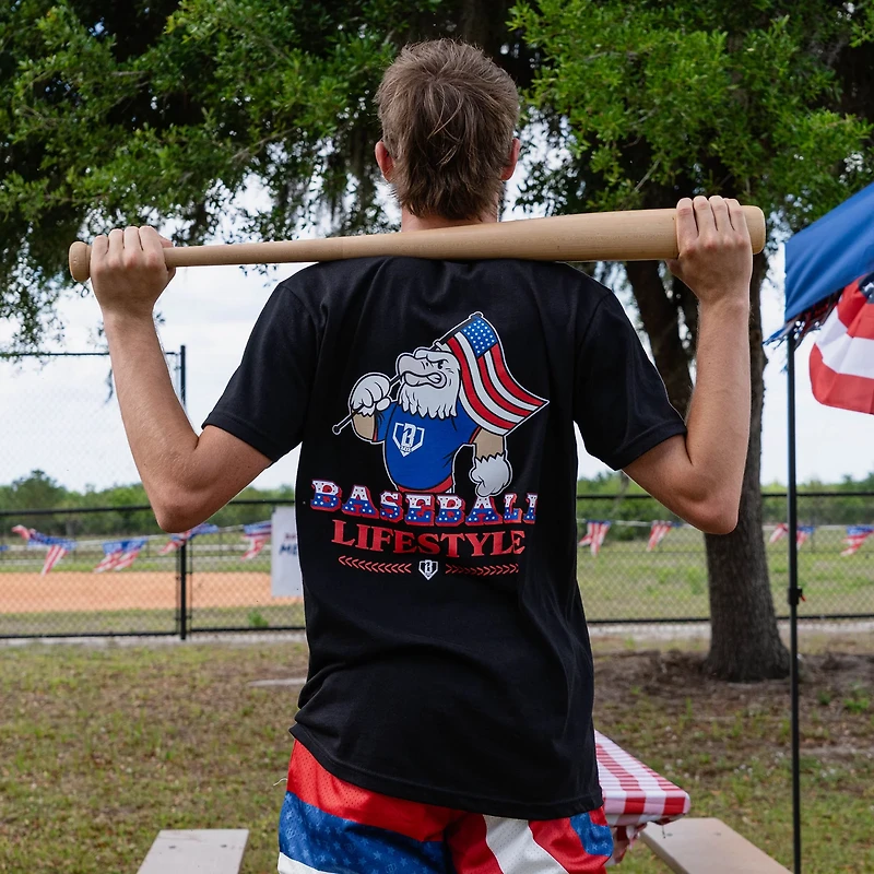 Baseball Lifestyle 101 Men's Patriot Pitch T-shirt