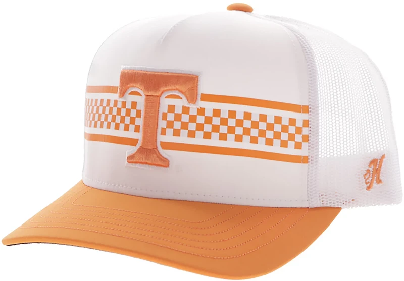 Hooey Adult University of Tennessee Primary Logo Checker 5 Panel Trucker Cap