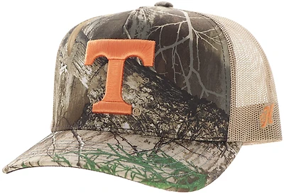 Hooey University of Tennessee Primary Logo Camo 5 Panel Trucker Hat
