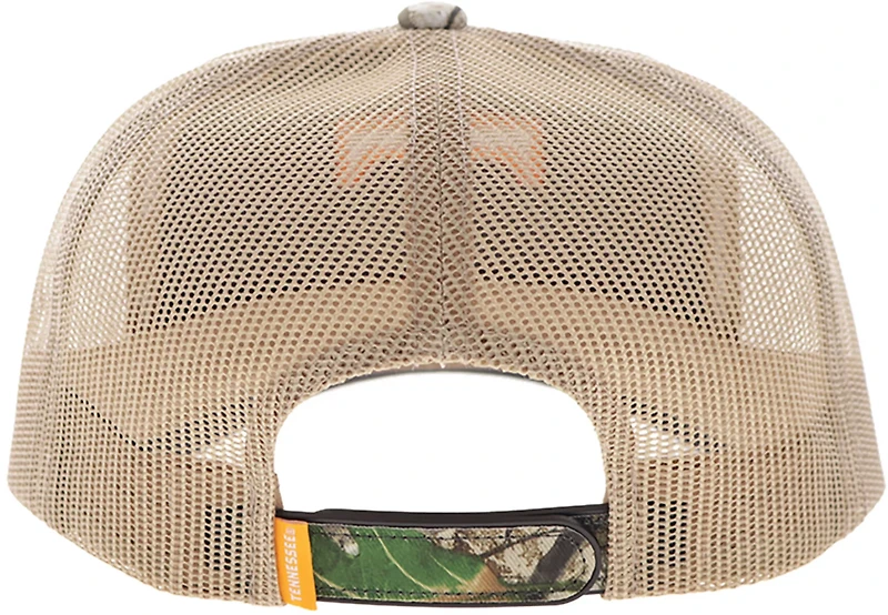 Hooey University of Tennessee Primary Logo Camo 5 Panel Trucker Hat