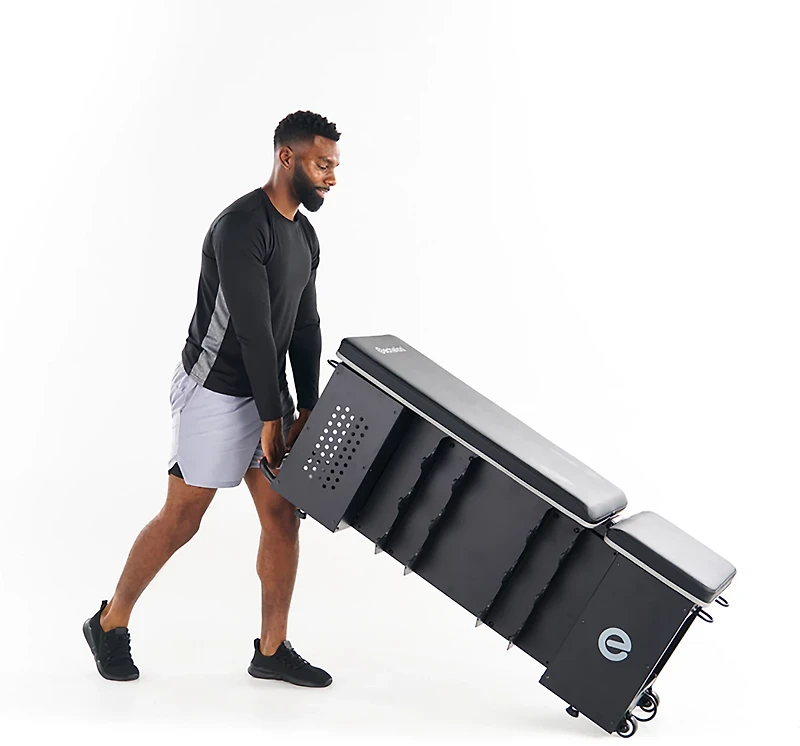 Echelon Adjustable Weight Bench with 6-Position Backrest & Dumbbell Storage