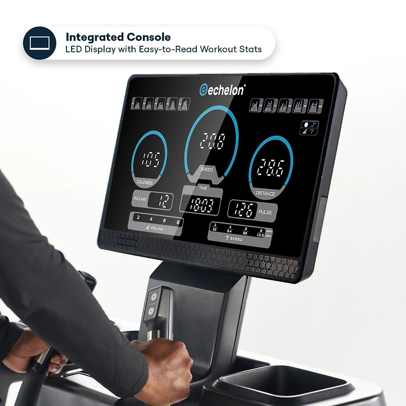 Echelon Stride 50-RCX Treadmill with 15 Incline Levels and Bluetooth Speakers