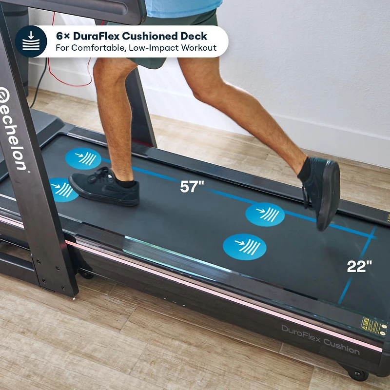 Echelon Stride 50-RCX Treadmill with 15 Incline Levels and Bluetooth Speakers