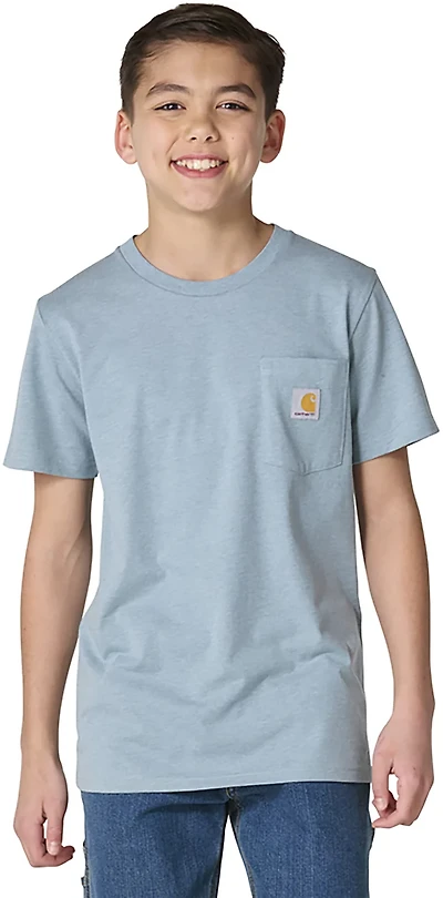 Carhartt Boys’ Short Sleeve Bear "C" Pocket T‑Shirt