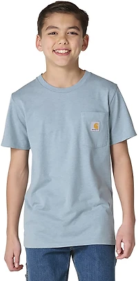 Carhartt Boys’ Short Sleeve Bear "C" Pocket T‑Shirt