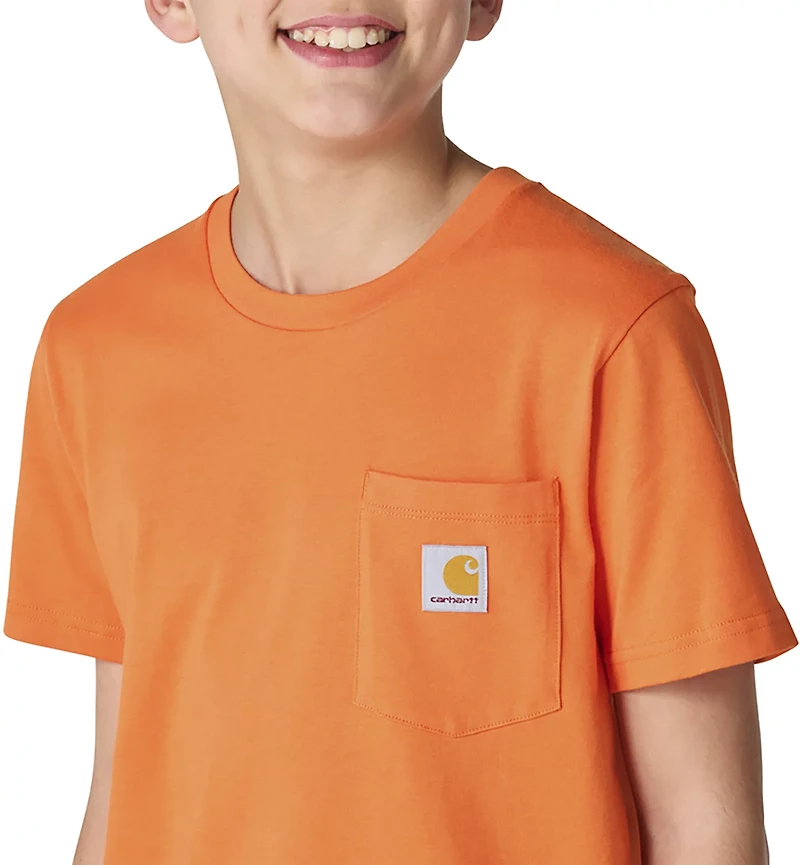 Carhartt Boys’ Short Sleeve Deer Pocket T‑Shirt