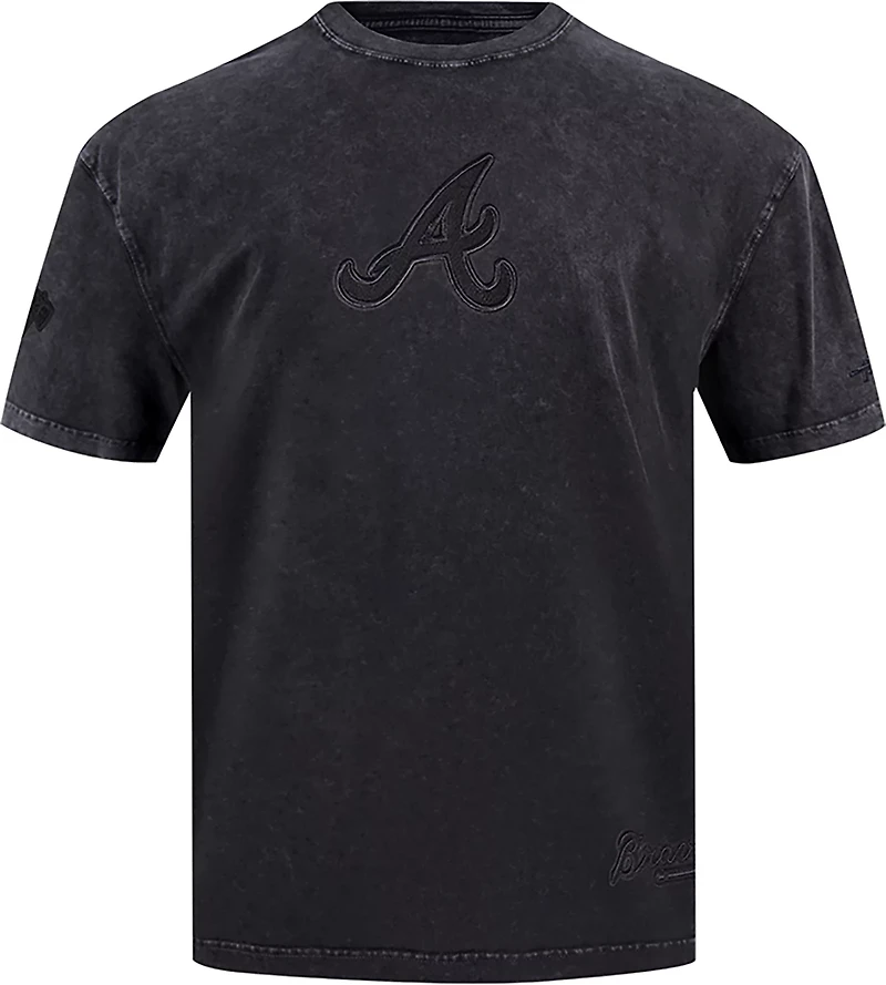 Pro Standard Men's Atlanta Braves Washed Classic Enzyme Wash CJ Drop Shoulder T-shirt