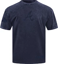 Pro Standard Men's Atlanta Braves Washed Classic Enzyme Wash CJ Drop Shoulder T-shirt