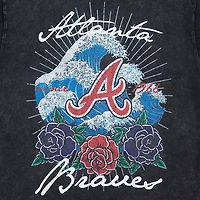 Pro Standard Men's Atlanta Braves Wave and Roses CJ Drop Shoulder Short Sleeve T-shirt