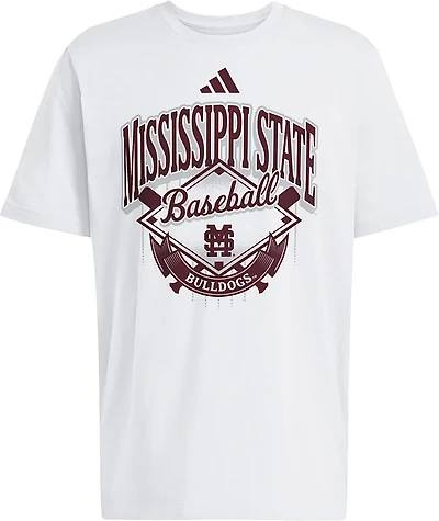 adidas Men’s Mississippi State University Baseball Refresh Fresh T-shirt