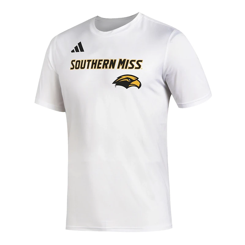 adidas Men's University of Southern Mississippi School Over Primary Logo Fresh T-shirt