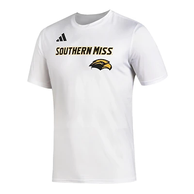 adidas Men's University of Southern Mississippi School Over Primary Logo Fresh T-shirt