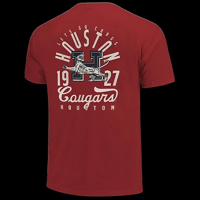 Houston Cougars Comfort Colors Mascot Overlay T-Shirt