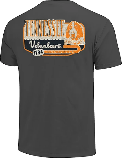 Image One Men's University of Tennessee Vintage Tin Sign DS Short Sleeve T-shirt
