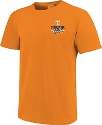 Image One Women's University of Tennessee Sitting Badge Mascot Oval DS Short Sleeve T-shirt