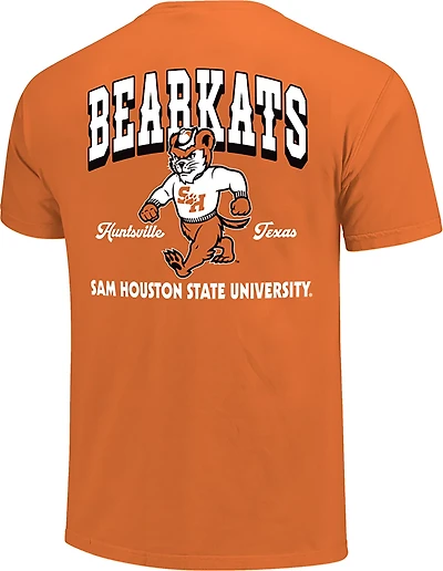 Image One Men's Sam Houston State University Vintage Mascot Layout Comfort Colors T-shirt