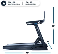 Echelon Stride 4S Treadmill with 22” Class HD Touchscreen and Smart Connectivity