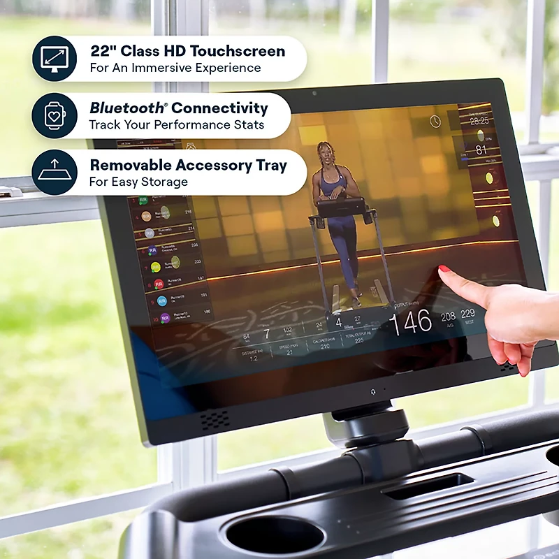 Echelon Stride 4S Treadmill with 22” Class HD Touchscreen and Smart Connectivity