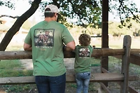 BURLEBO Boys' Duck Dog Stamp Short Sleeve T-shirt