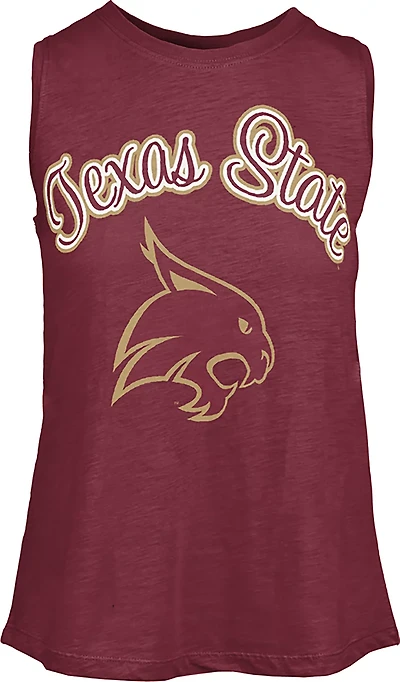 Pressbox Women's Texas State University Tampa Miranda Graphic Tank Top